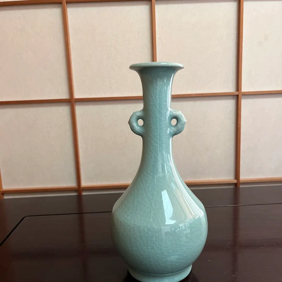 初代涌波蘇嶐造青瓷芦垣香炉純銀火屋（諏訪蘇山）