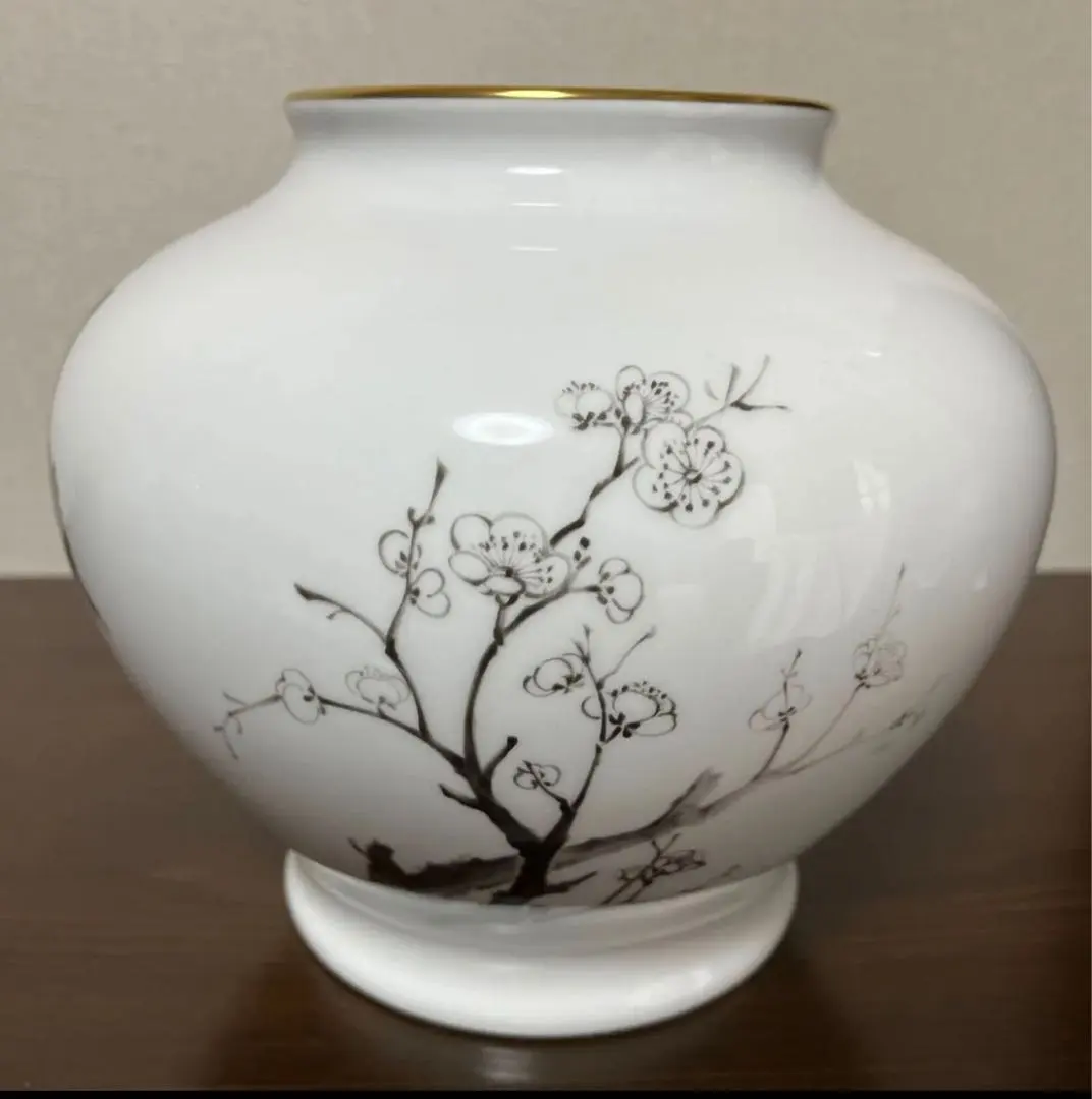 百木春夫作高級磁器限定版桜花瓶皇室担当