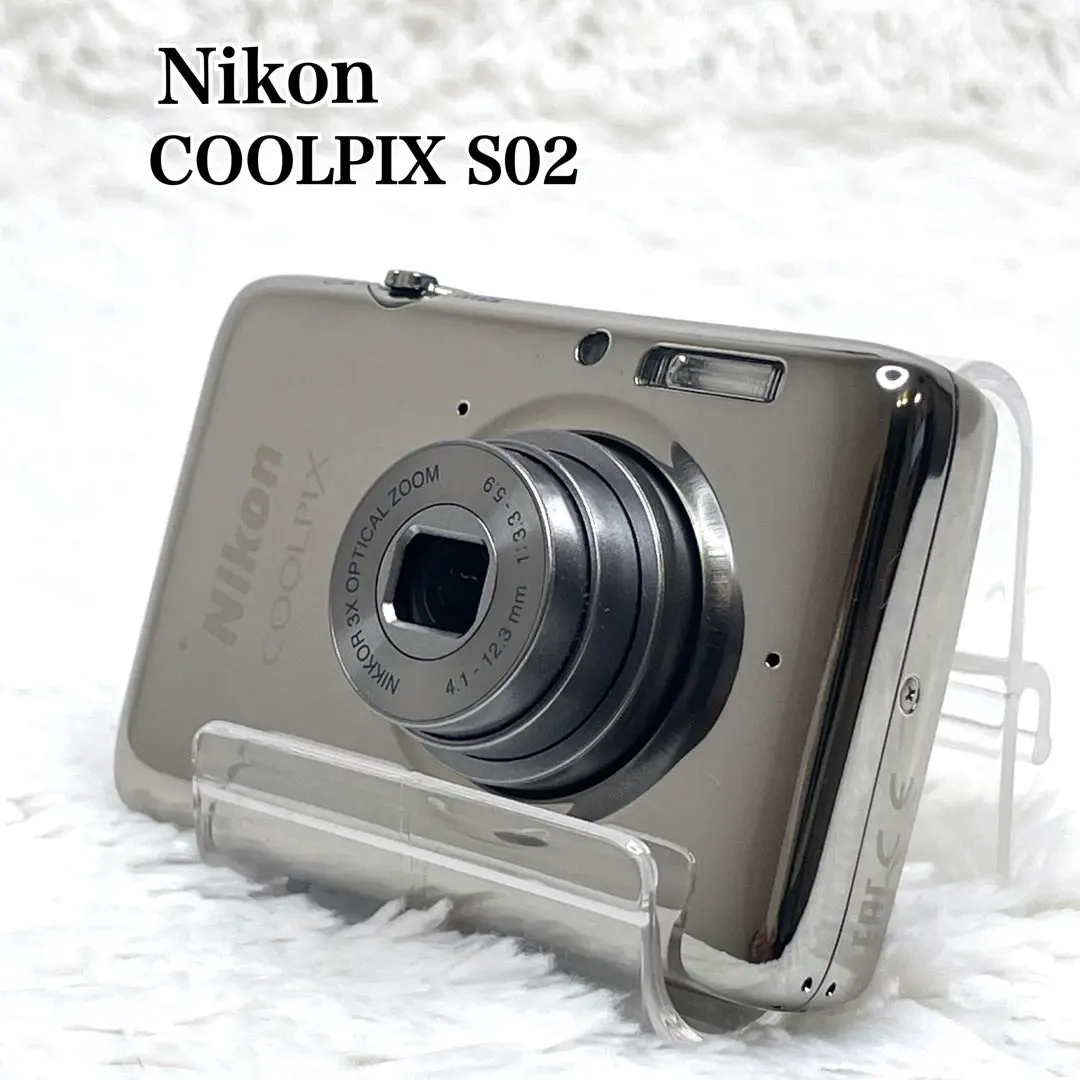 1759.Nikon ニコン COOLPIX デジカメ S02 ホワイト