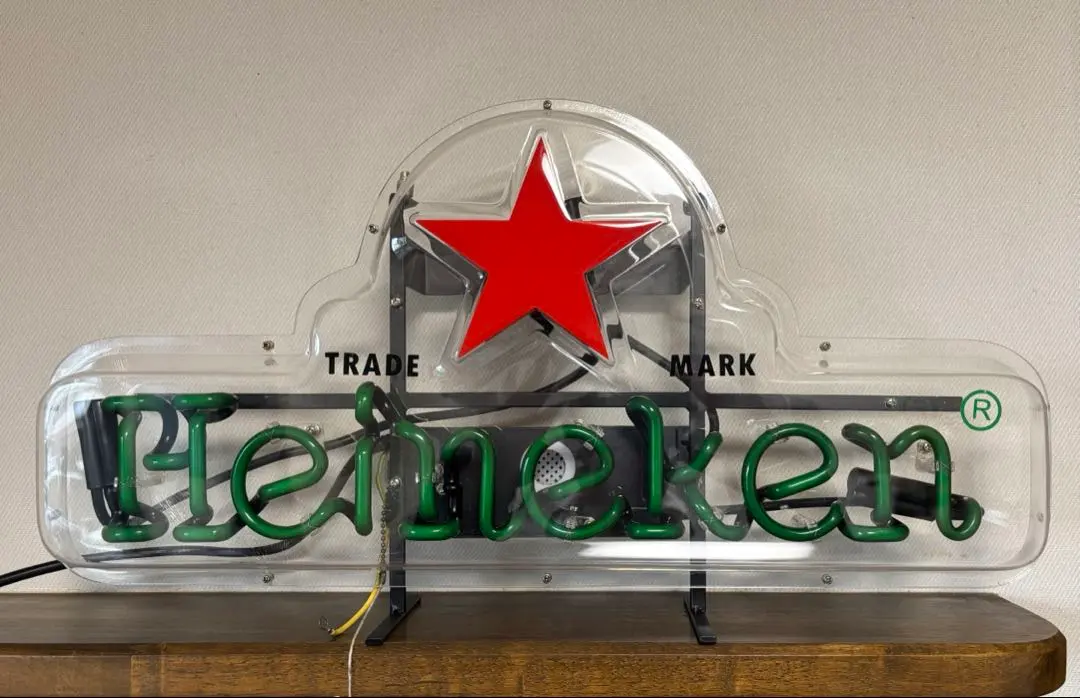 ハイネケン ガラス ネオン管 ビル 電飾 看板