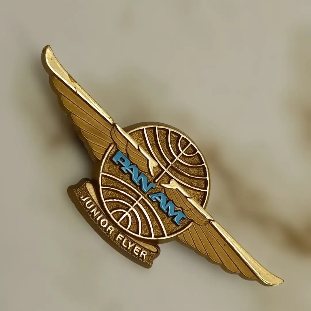 超レア】パンアメリカン航空 パイロット ウイング ピンバッチ 2025年