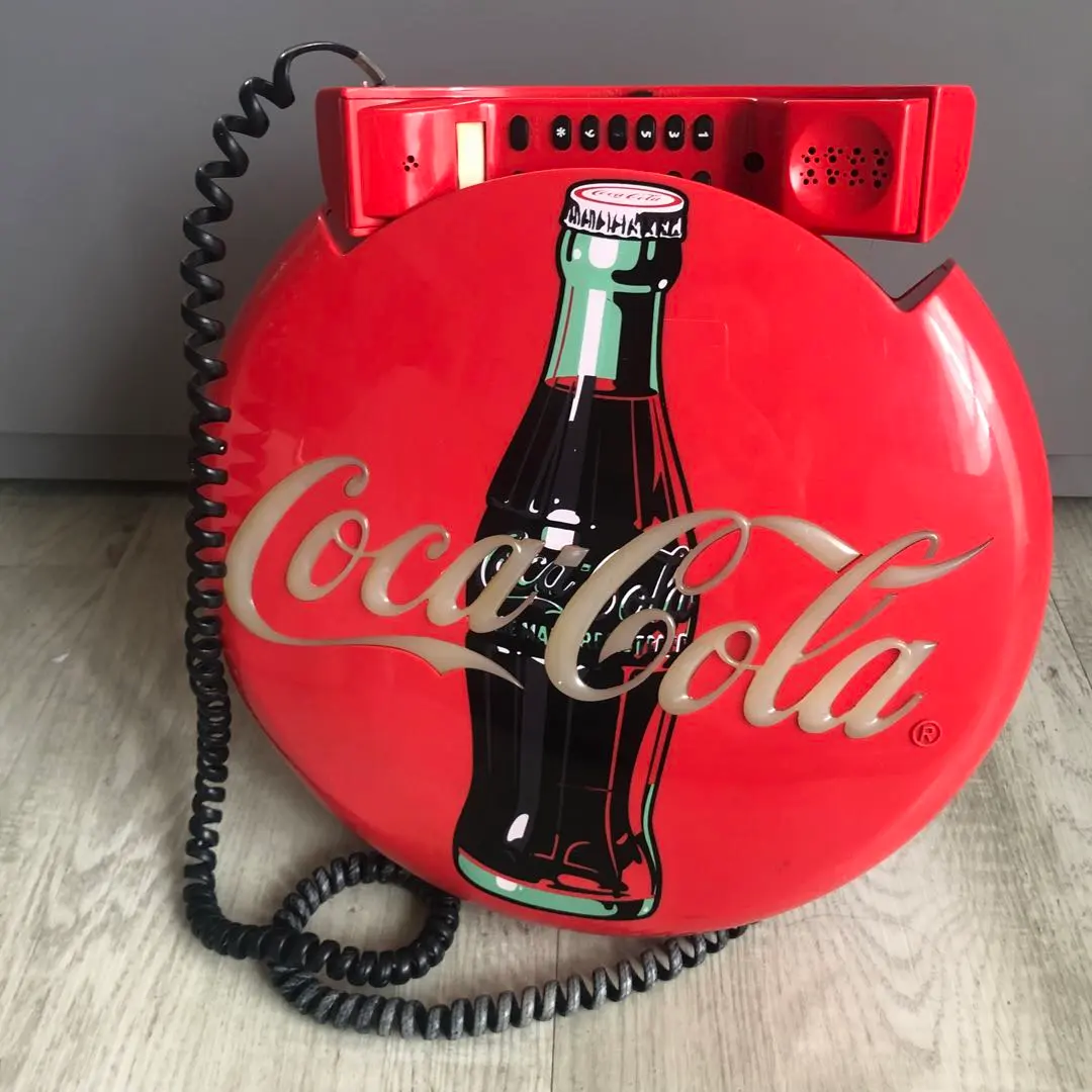 箱・取説ありコカコーラ ステンドグラス調 ビンテージ Coca-Cola