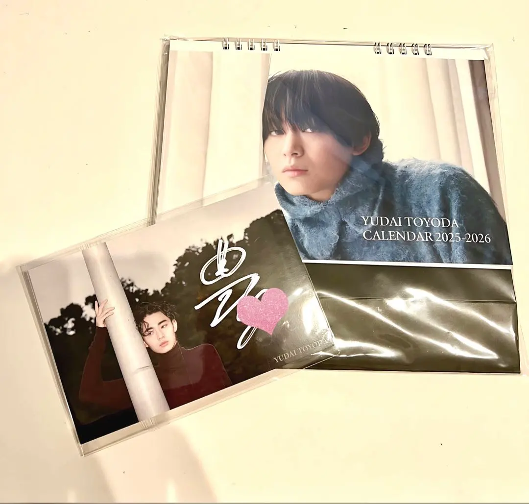 豊田裕大直筆サイン入りカレンダー、中国限定カード、 特典ポスト