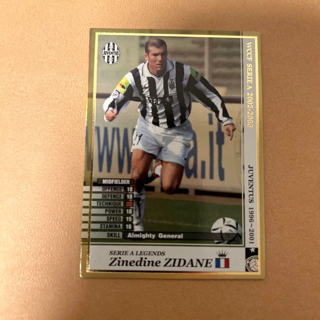 ワ*テ様 超希少 直筆サイン入りWCCF 02-03 LE ジダン