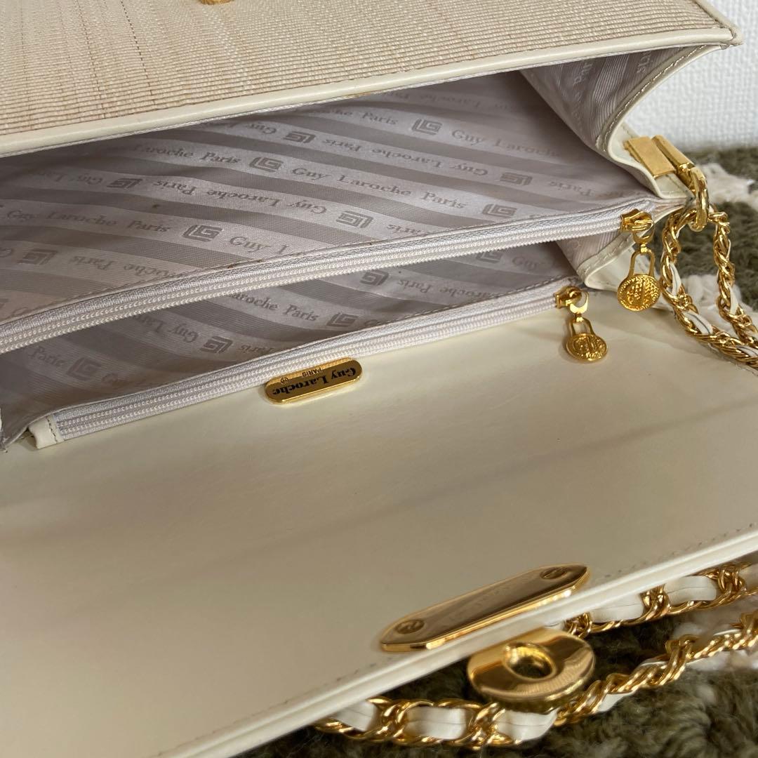 GuyLaroche ギラロッシュ ホースヘアー本革レザー チェーンバッグ