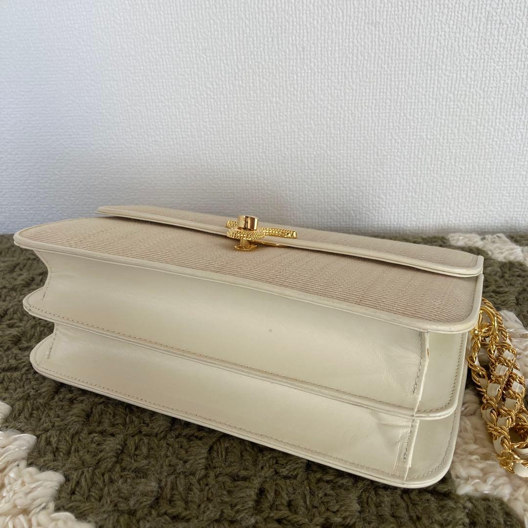 GuyLaroche ギラロッシュ ホースヘアー本革レザー チェーンバッグ