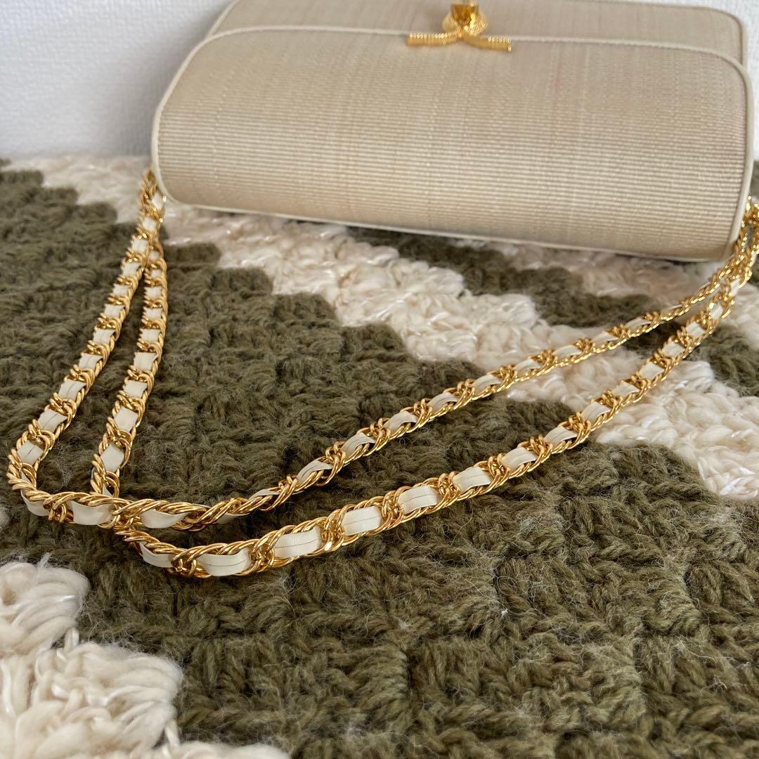 GuyLaroche ギラロッシュ ホースヘアー本革レザー チェーンバッグ