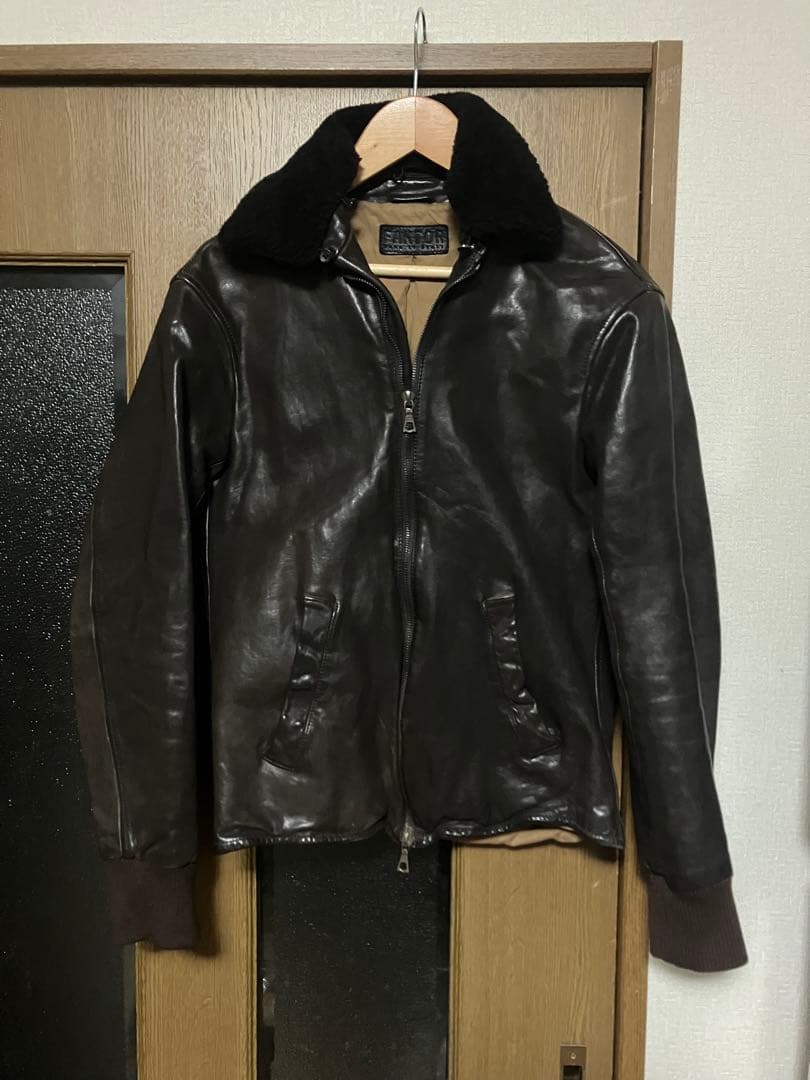 FAKTOR ホースレザーシングルライダース ホースレザー M BLACK 黒