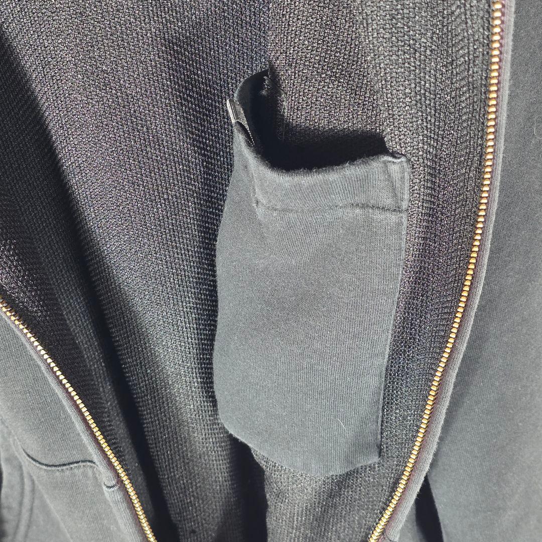 人気カラー✨️カーハート サーマル フルジップパーカー 金ジップ WIP 黒 S