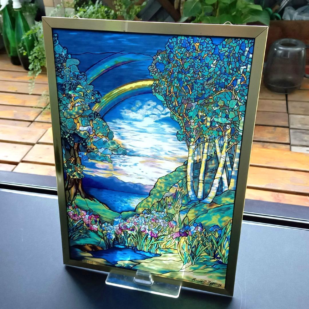 ルイスCティファニー ステンドグラス Rainbow 虹 グラスマス