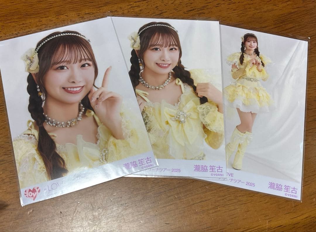 瀧脇笙古 生写真 コンプ 魔法少女 イコラブ ＝LOVE 7周年 メンカラ