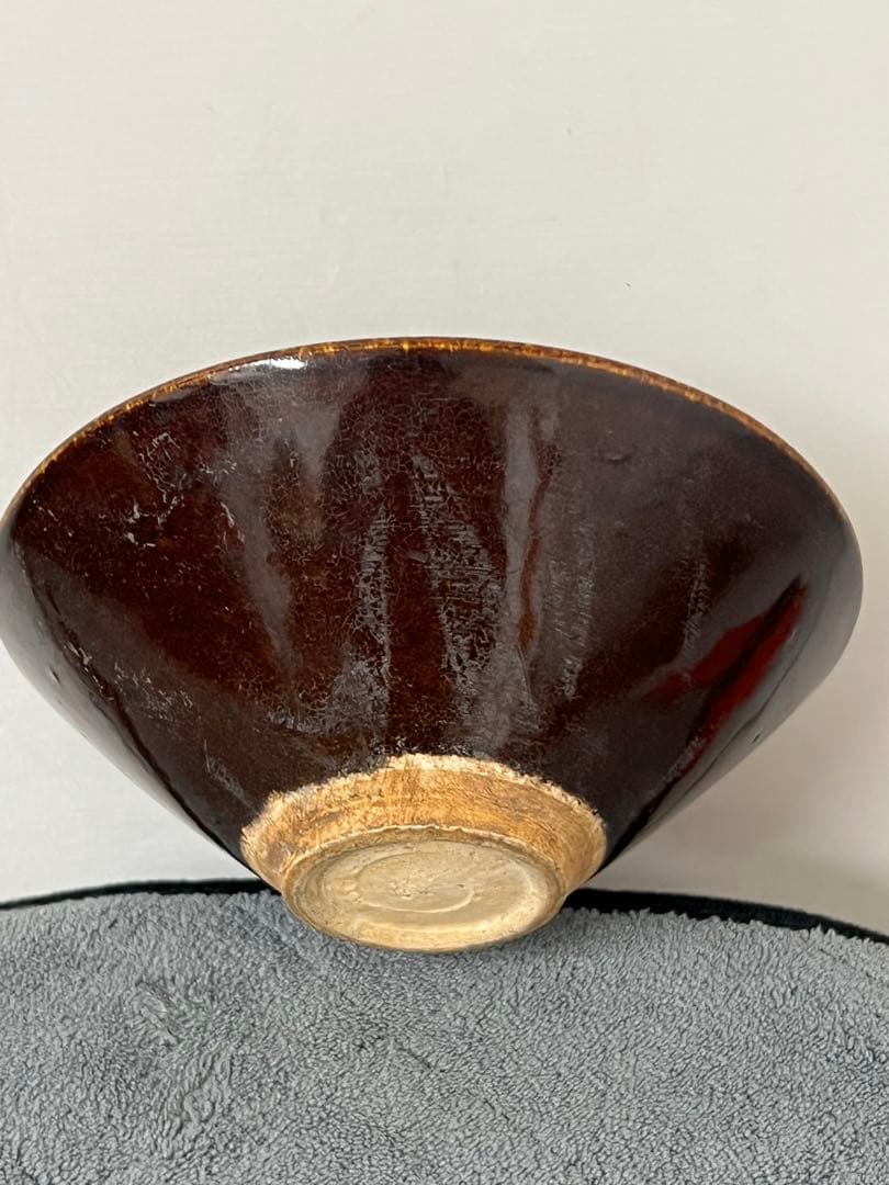 中国古美術　宋時代そば釉茶碗　XG020