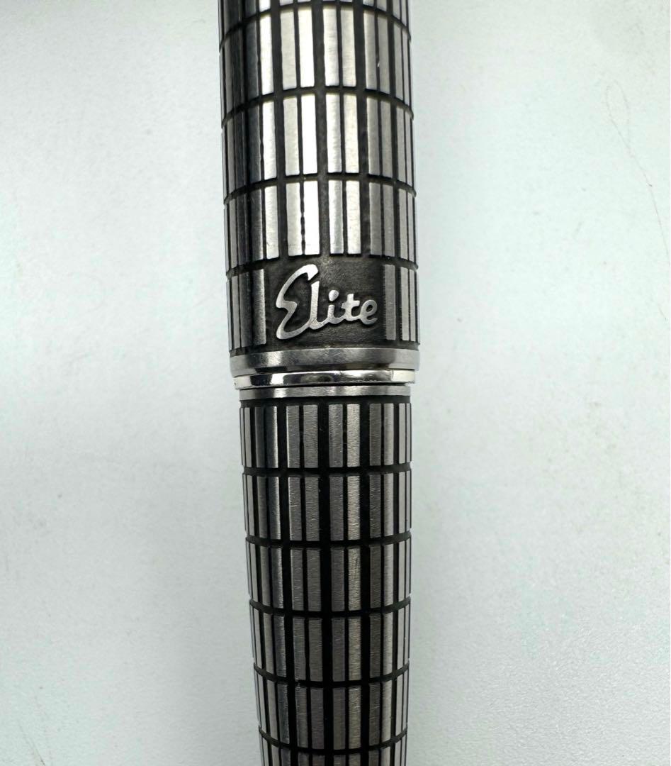 A296 パイロット エリート 18k-750 万年筆 格子柄