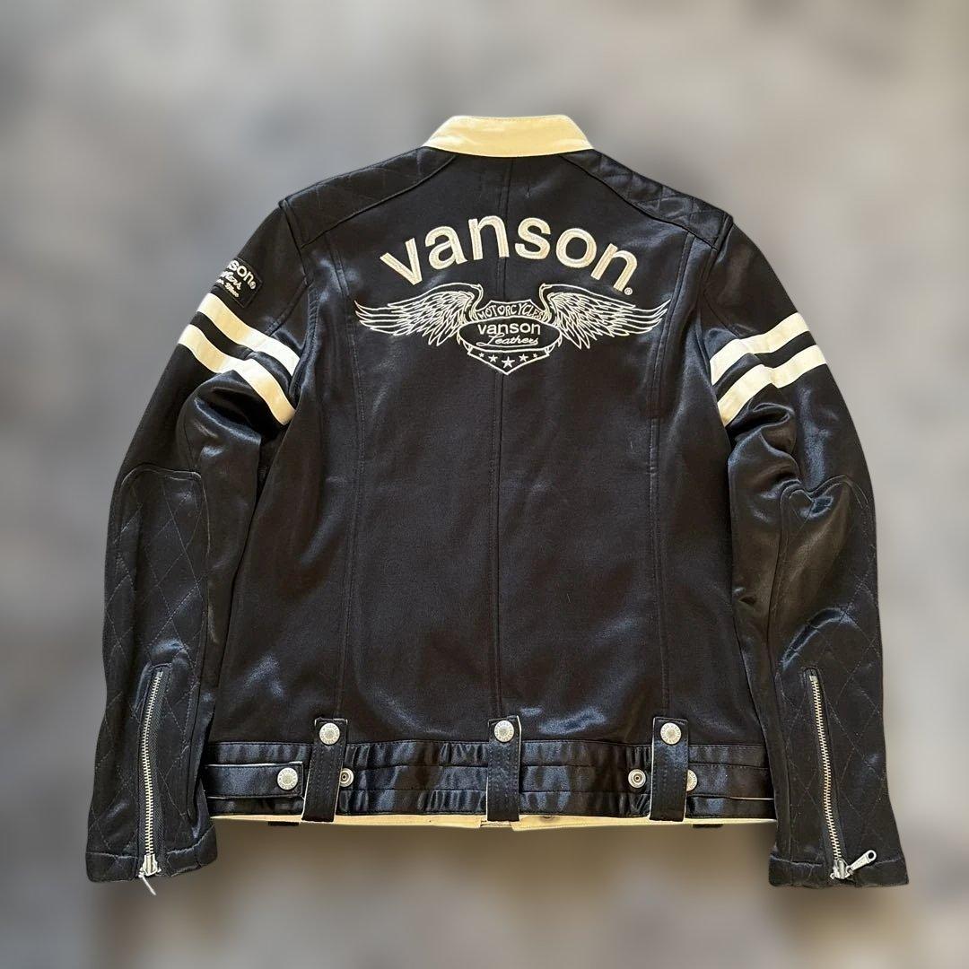 美品！バンソン VANSON ボンディング ライダース ジャケットM - メルカリ