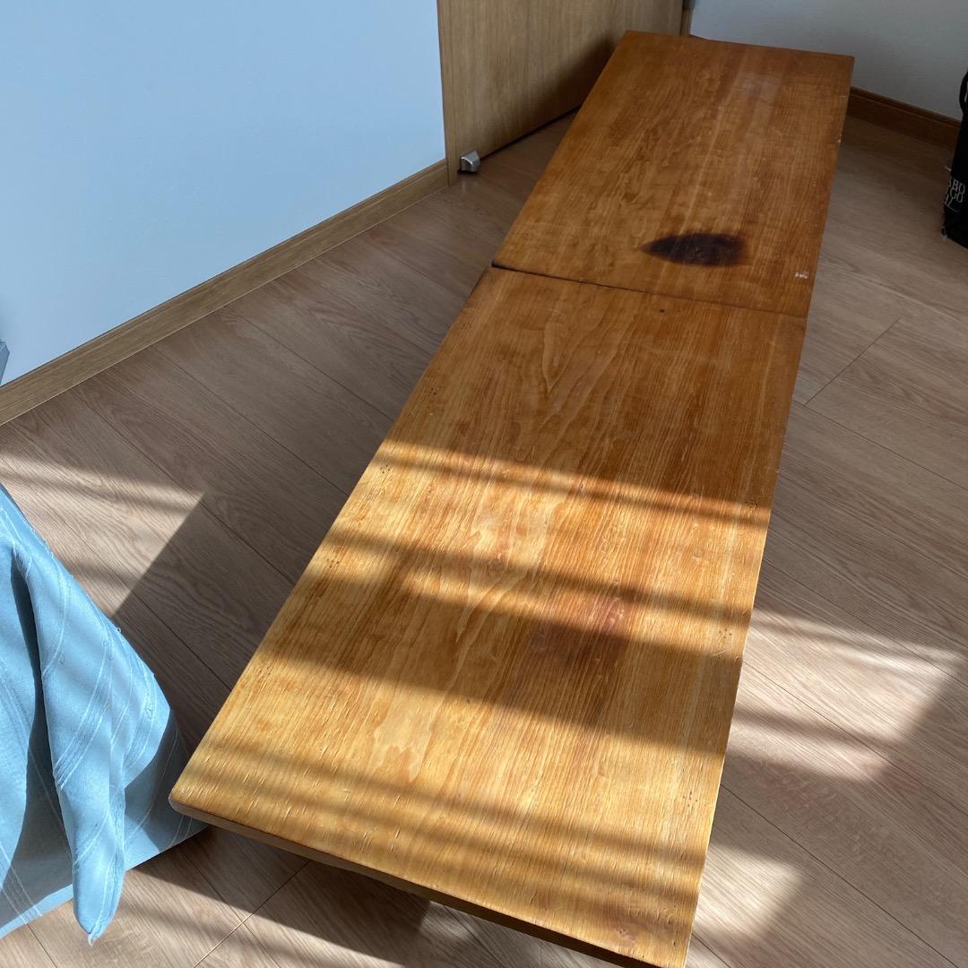 天然木 和裁机 和裁台 裁ち台 仕立台 文机 半尺印 両側