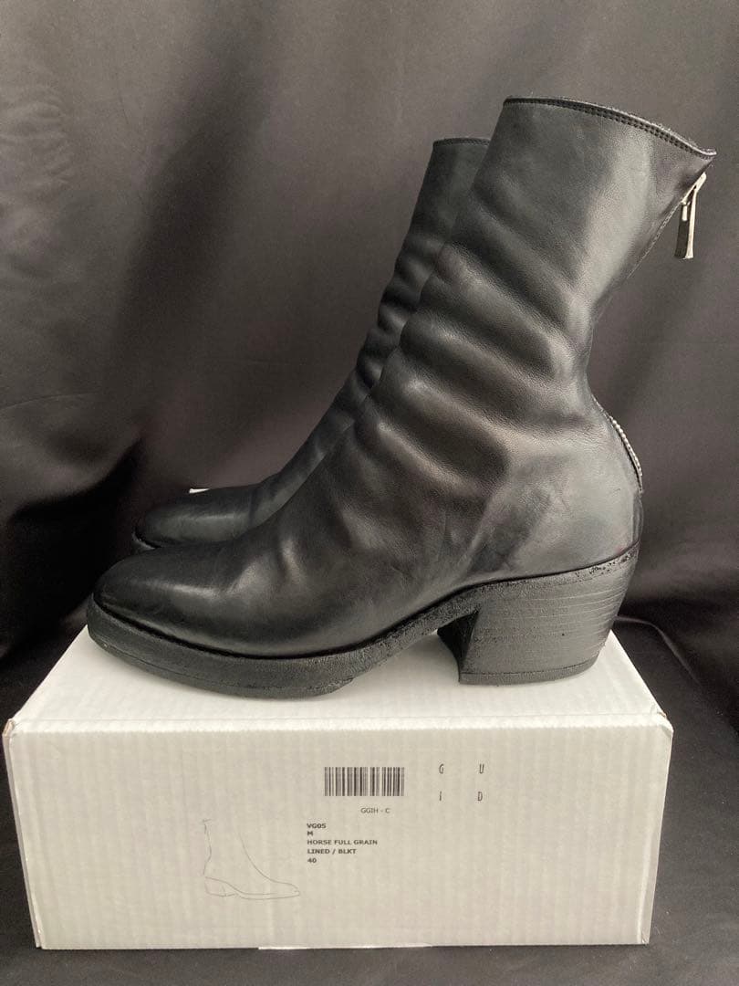 試着のみ　希少　GUIDI VG05 ホースフルグレイン　ポインテットトゥブーツ