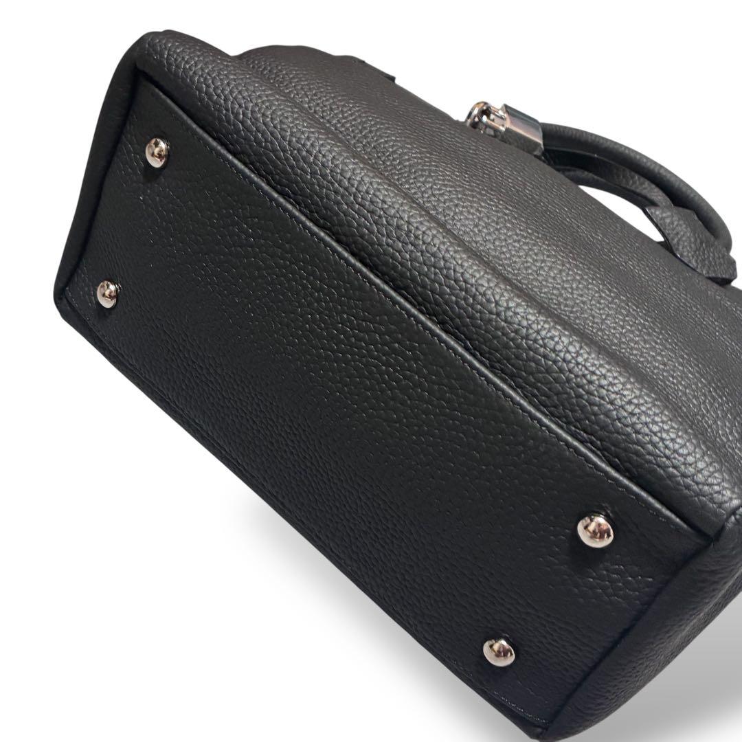 新品タグ　ヘイニ　オリエット　2way ショルダーバッグ　ブラック　レザー