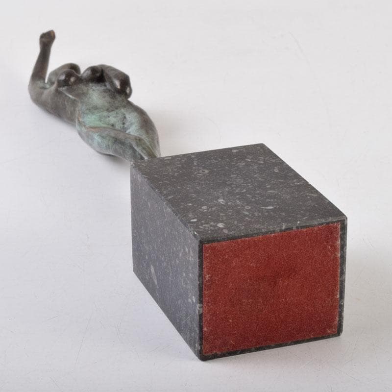 ブロンズ像 裸婦像 女性像 置物 約1.2kg C 9070