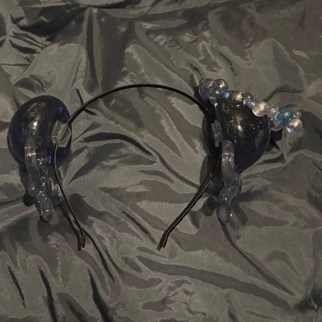 ⭐︎新品未使用⭐︎リリコラム ツノカチュ 透明ブルー ririco：ramu