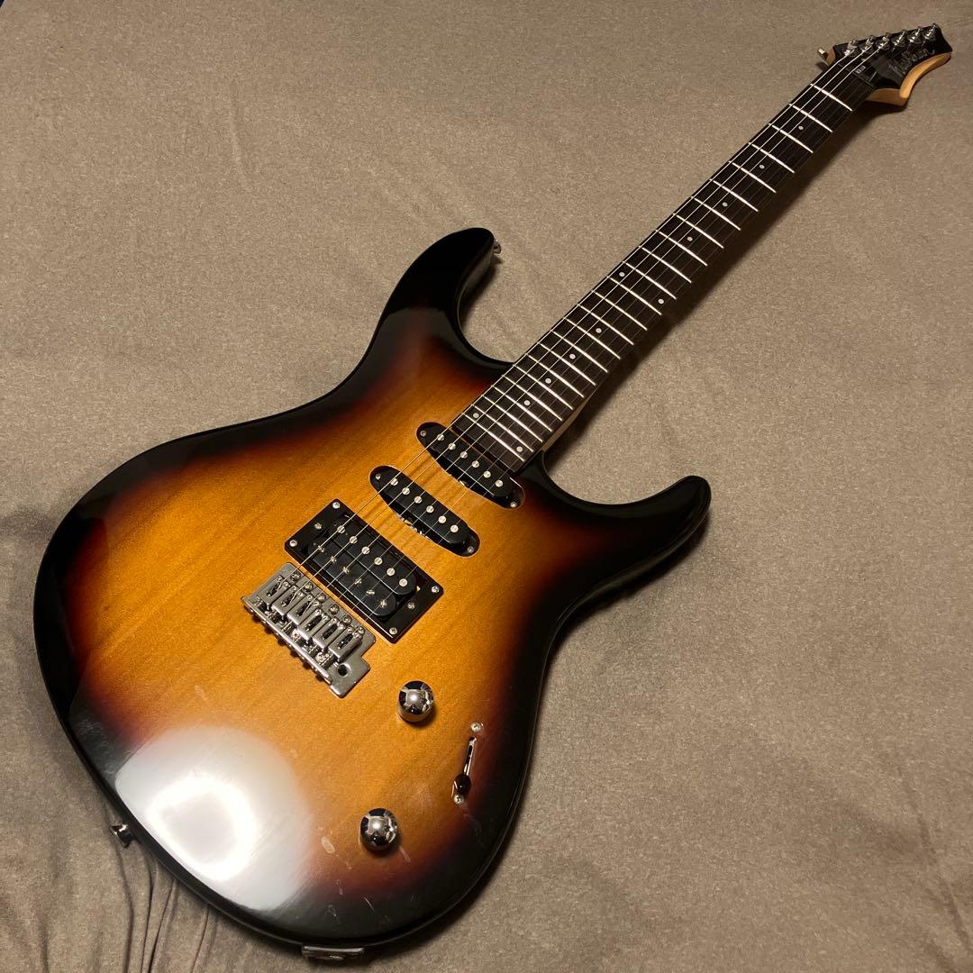 美品【Washburn】エレキギター ストラトタイプ サンバーストカラー