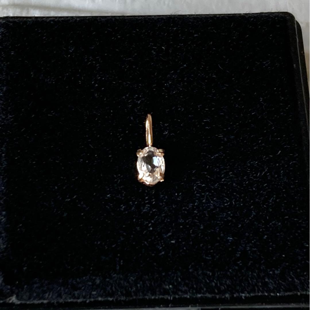 フェナカイト10金ペンダントトップ（小）