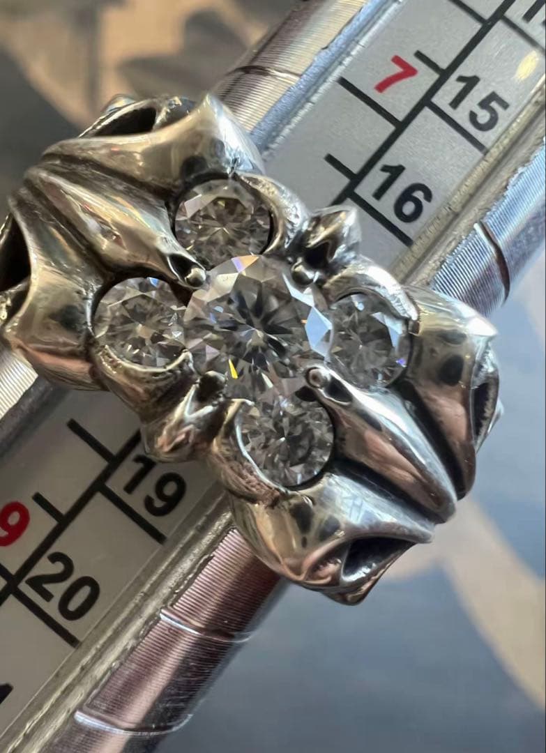 CHROMEHEARTS K&TリングPAVEダイヤ