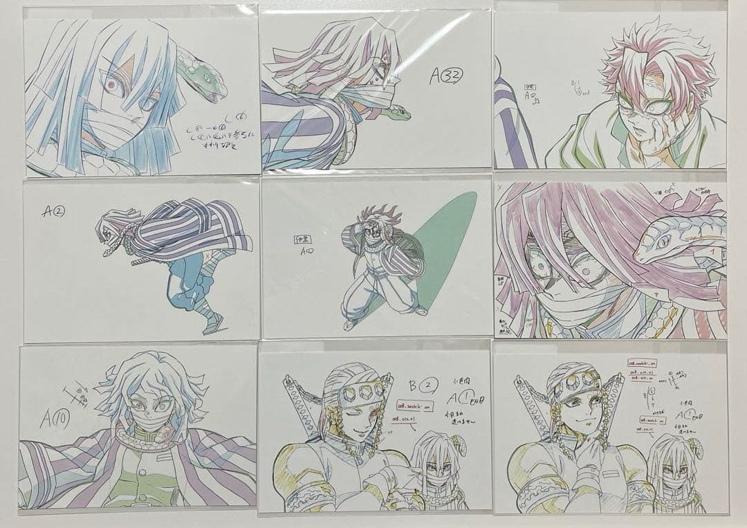 鬼滅の刃　柱展　伊黒小芭内　原画 ポストカード　柱 － 表情