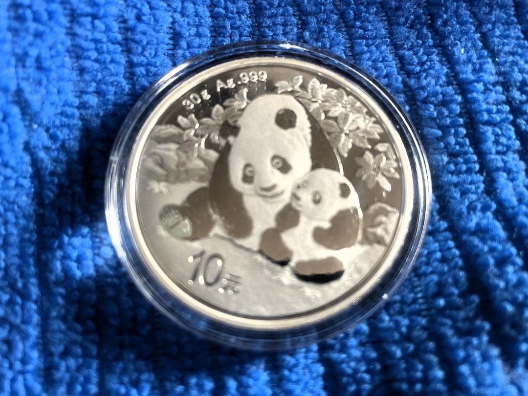 2024 (新品未使用) 中国 パンダ銀貨 30g10元 (カプセル入) 152