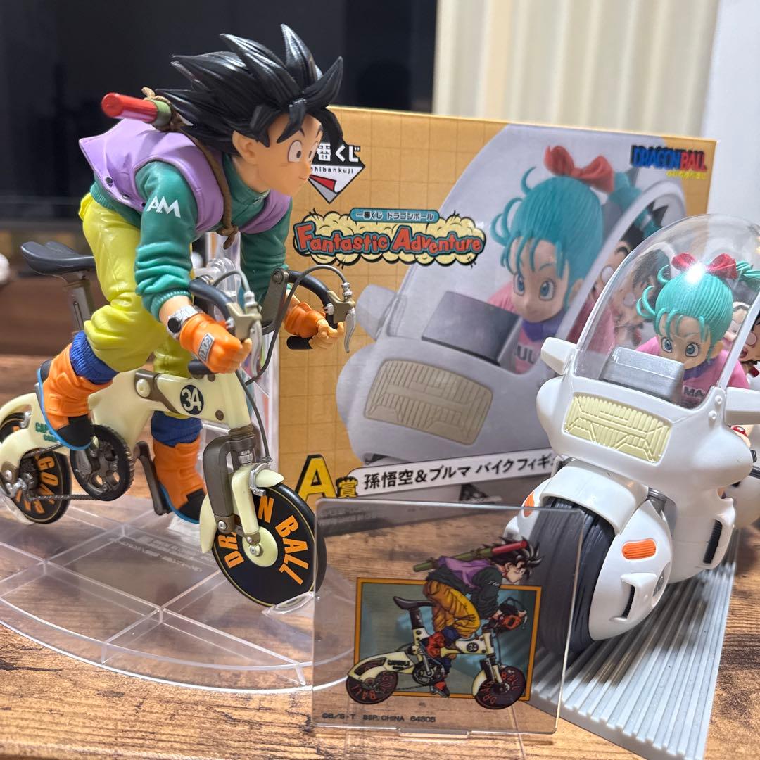 一番くじドラゴンボール A賞 孫悟空&ブルマ バイクフィギュア海外正規
