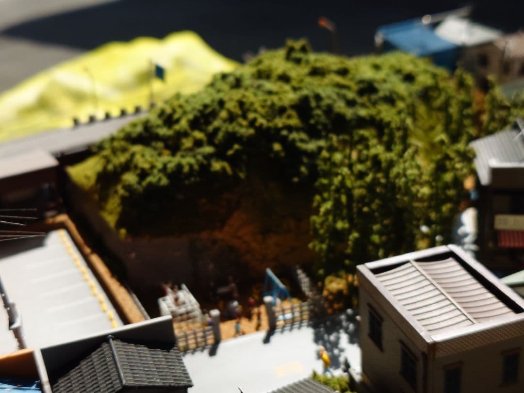 Nゲージ江ノ電ジオラマ。900mm程度✕600mm