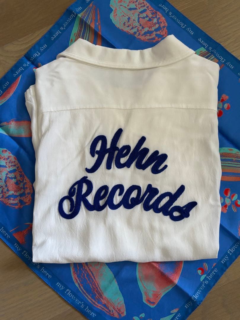 藤井風　ヘンレコ　ボーリングシャツ白Sサイズ 藤井風 ヘンレコ ユニフォーム ボーリング シャツ ホワイト（青春） S