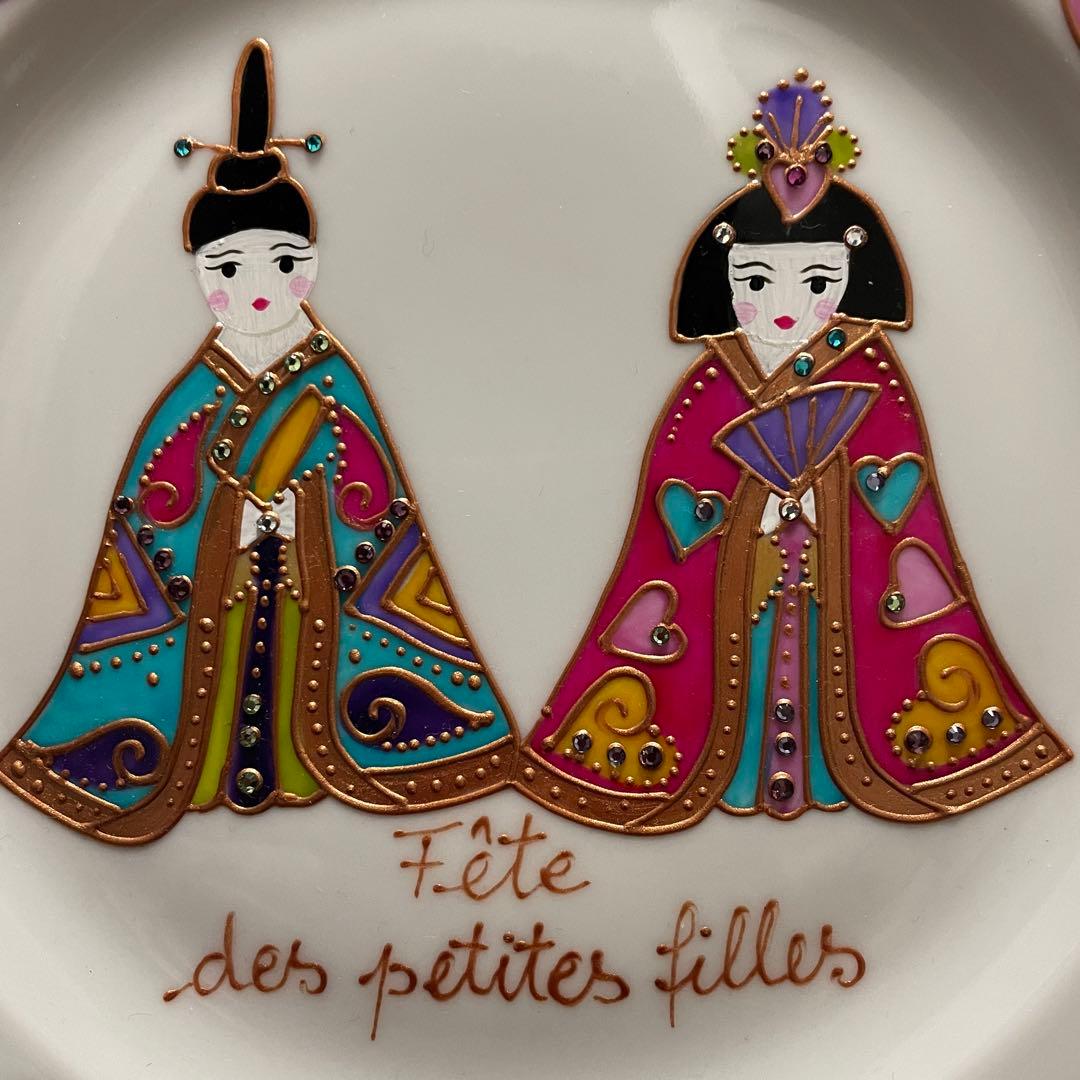 ソワジック　 soizick フランス製　プレート　皿 雛人形デザイン