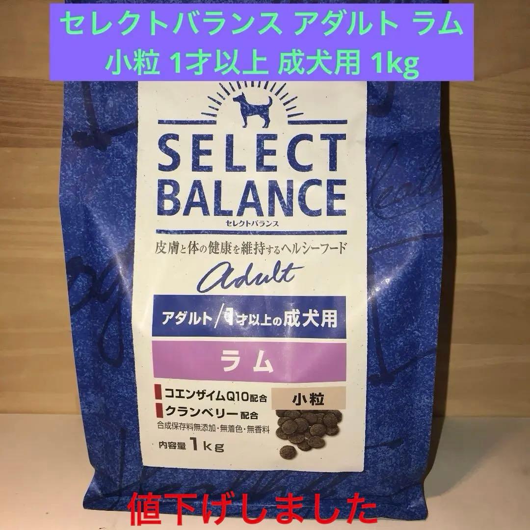 セレクトバランス アダルト ラム 小粒 1才以上 成犬用 1kg - メルカリ