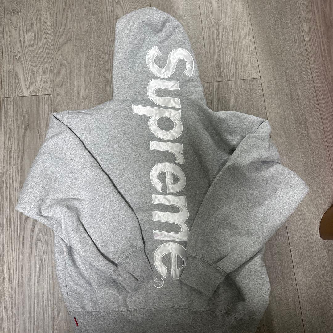 トップス Supreme Satin Applique Hooded