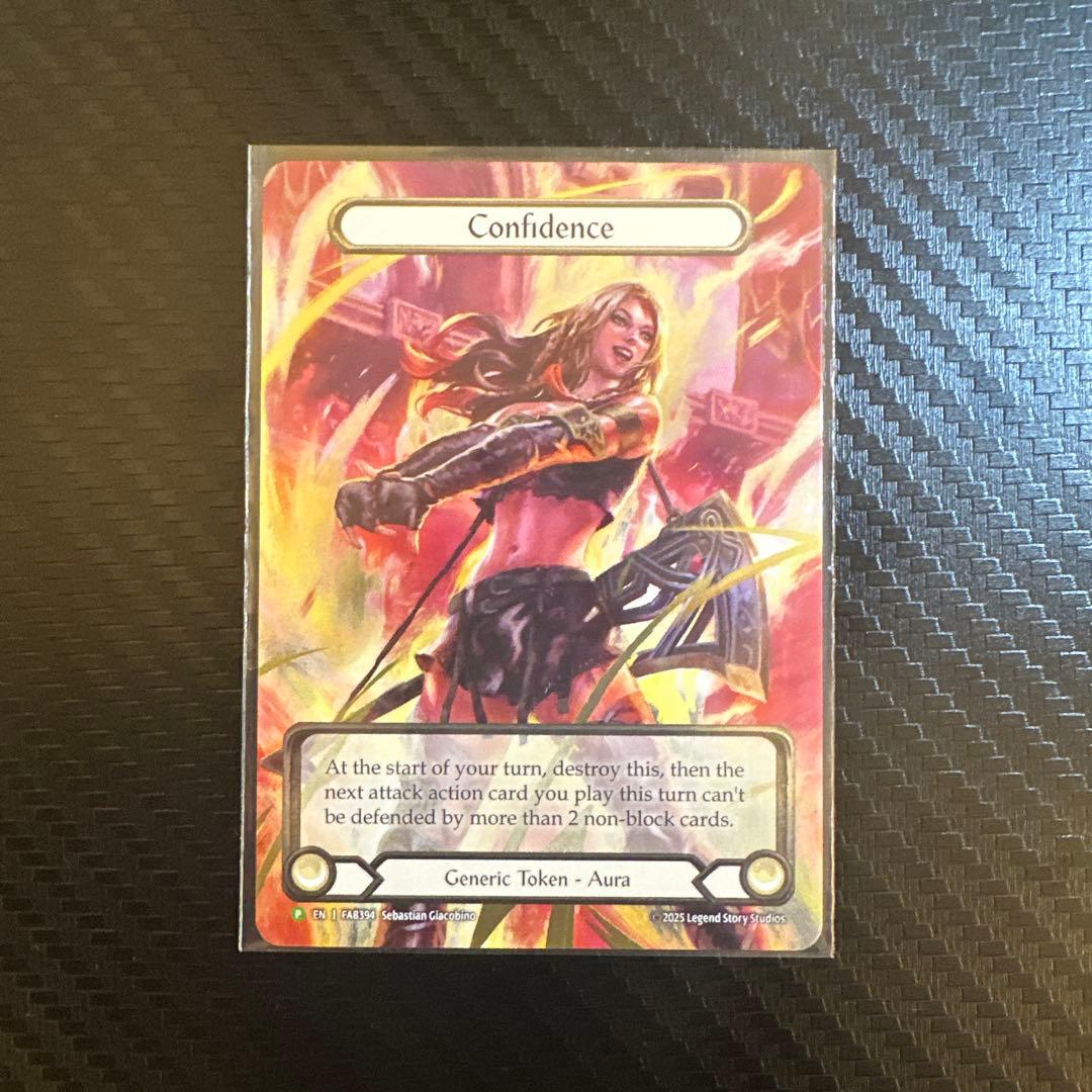 confidence token 自信トークン fab FaB Confidence 自信 トークン Flesh and Blood Confidence – Flesh