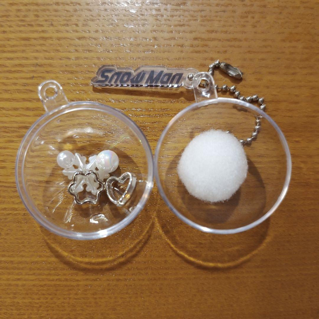 SnowMan 韓国 ポップアップ スノーボールキーリング キーホルダー