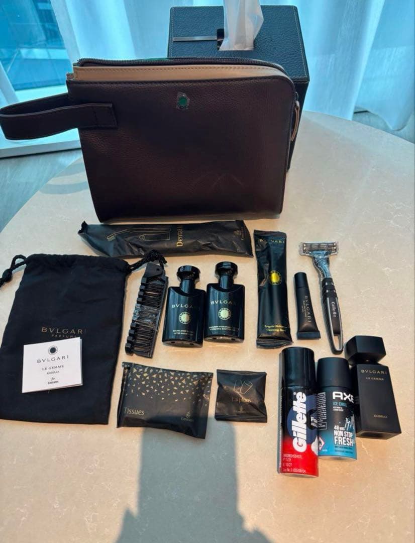 エミレーツ航空 ファーストクラス アメニティBVLGARI メンズの通販はau