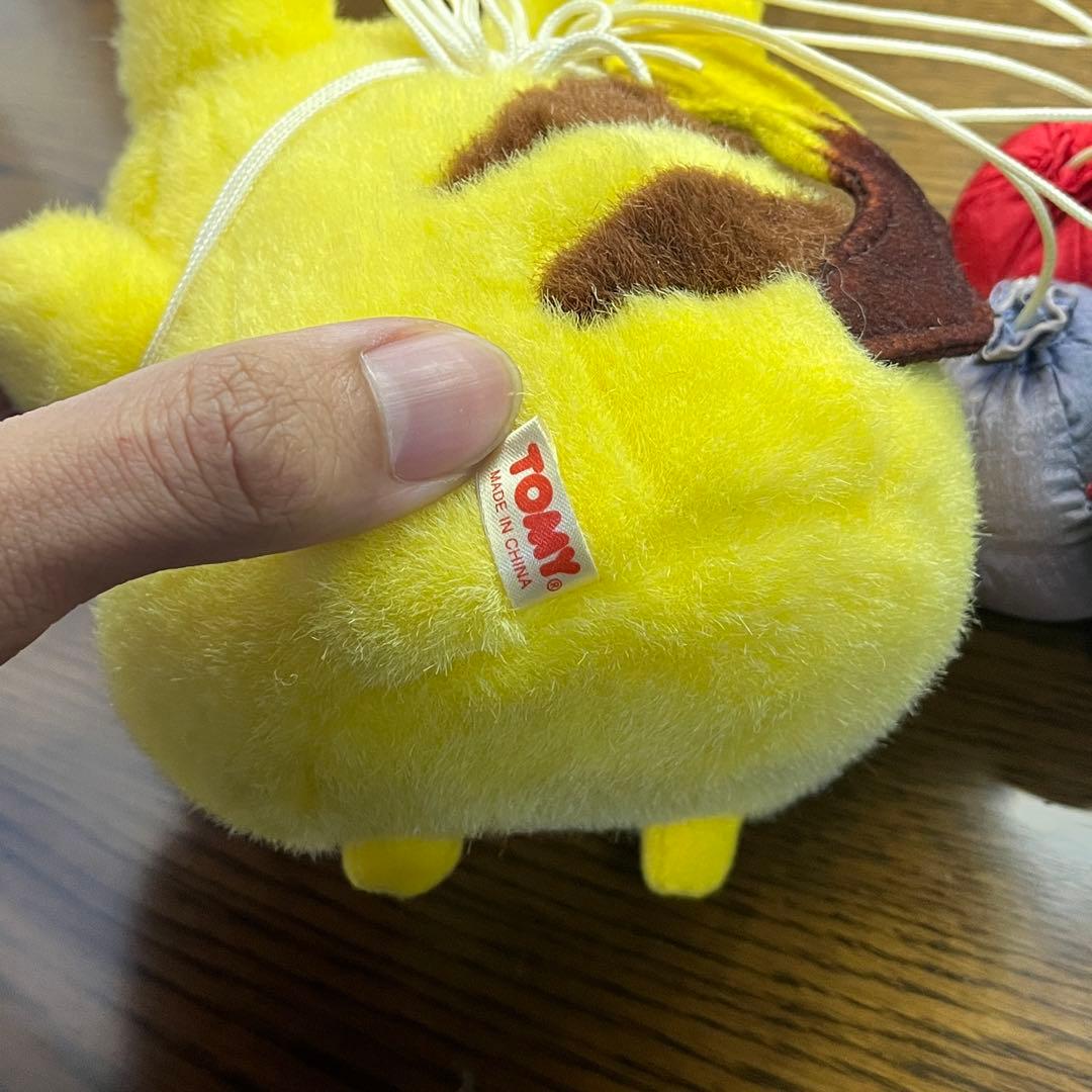 そらとぶピカチュウ ぬいぐるみ トミー TOMY 赤タグ 初期 当時物