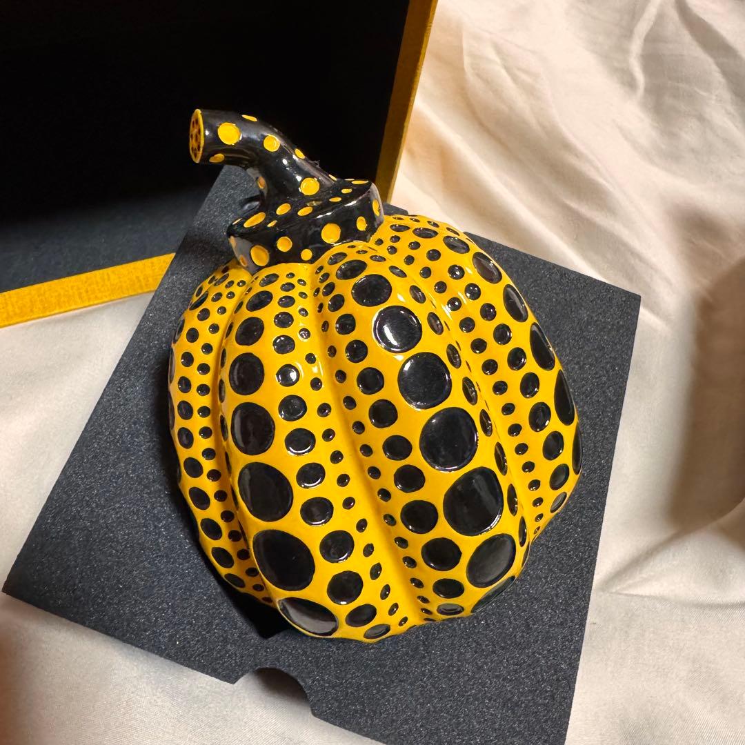草間彌生　パンプキン　オブジェ　MOMA 置物　確実正規品 草間彌生 黄色パンプキン オブジェ 草間彌生、パンプキンアート置物