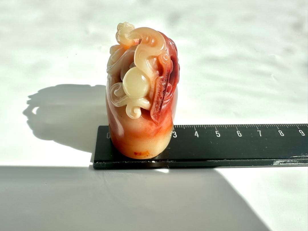 螭虎献瑞】 古獣 美品 寿山石 高級印材 篆刻 印石 印石