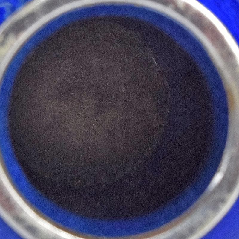 七宝焼 青透釉 花鳥文 花瓶 唐木台・時代箱付 M R9422 - メルカリ