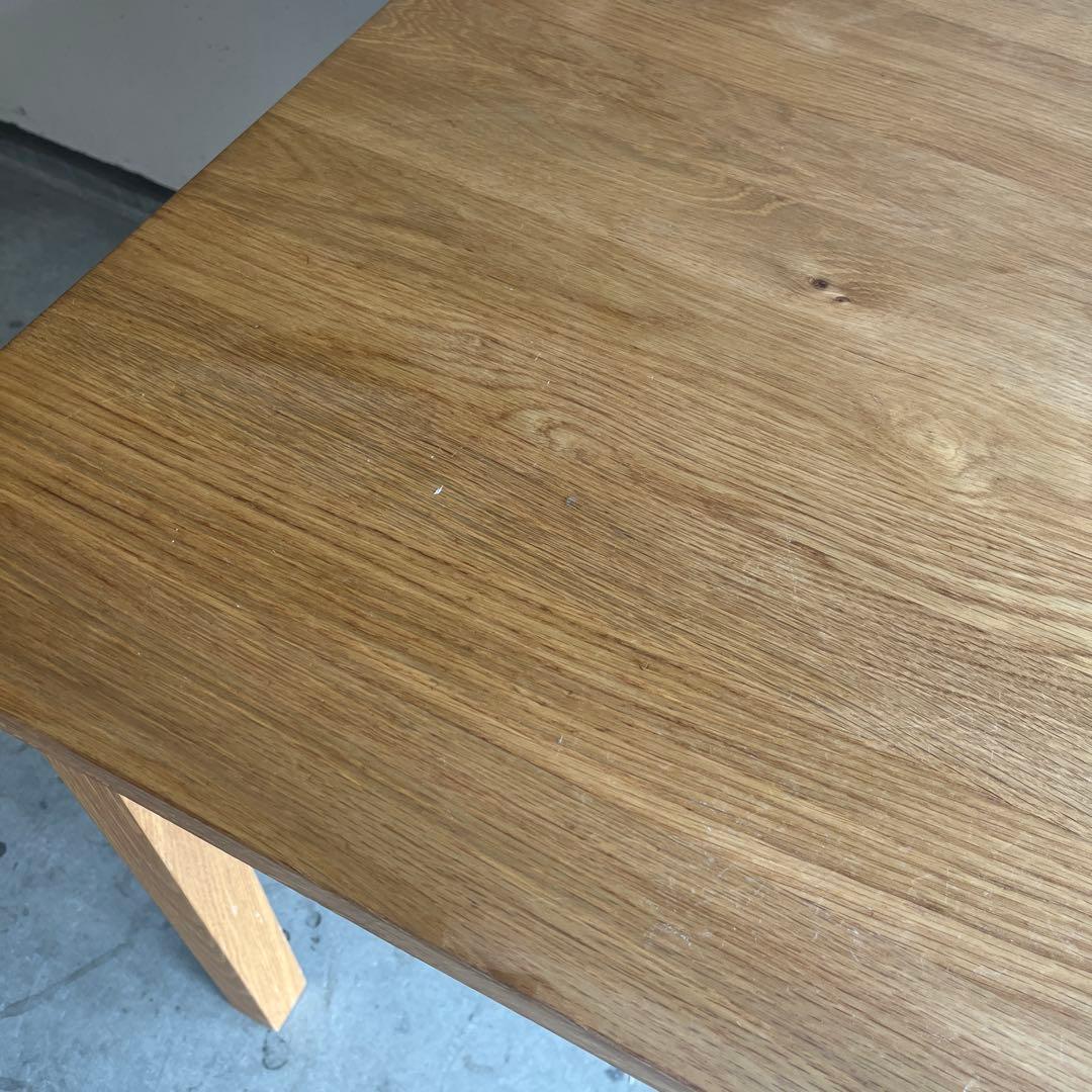 美品・廃盤希少★無印 無垢材ダイニングテーブル 幅８０ｃｍ・オーク材