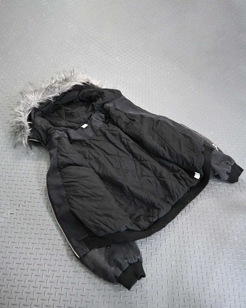 地底人オンライン ウォッシュドファージャケット Sサイズ