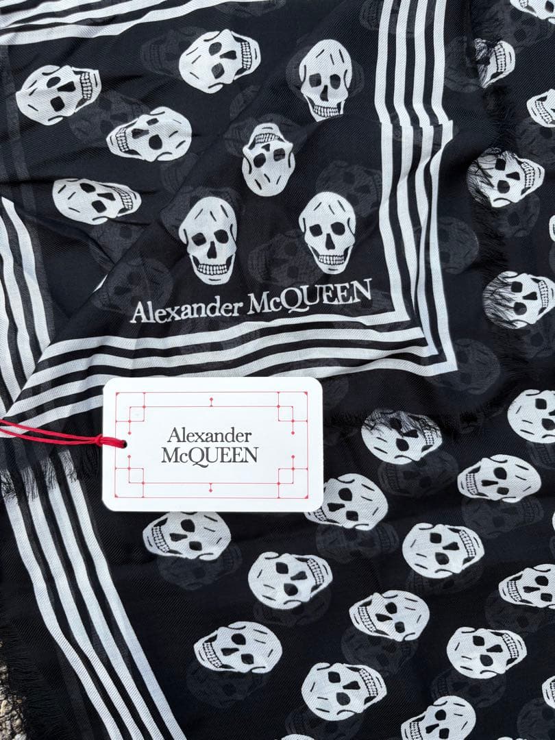 Alexander McQueen スカル　スカーフ　ストール