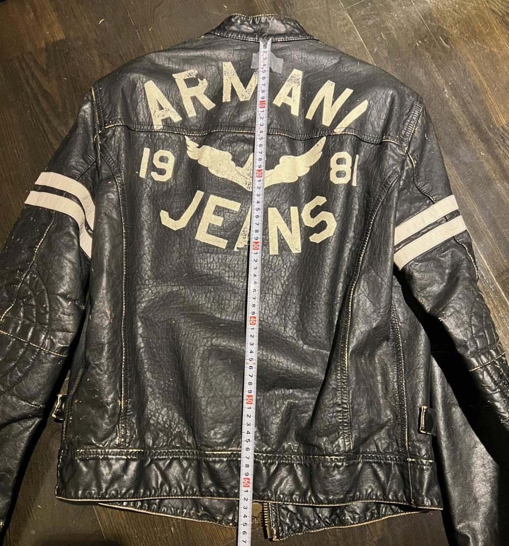 値下げ」ARMANI JEANS ライダースジャケット 再々値下げ】ARMANI JEANS