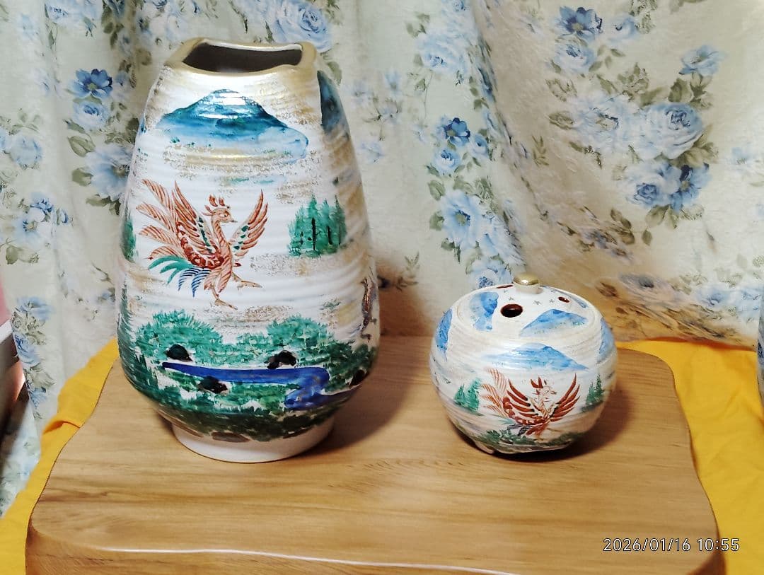 エクセルヒューマン斎藤雲楽3代目 四神壺&香炉 エクセルヒューマン斎藤雲楽3代目 四神壺&香炉