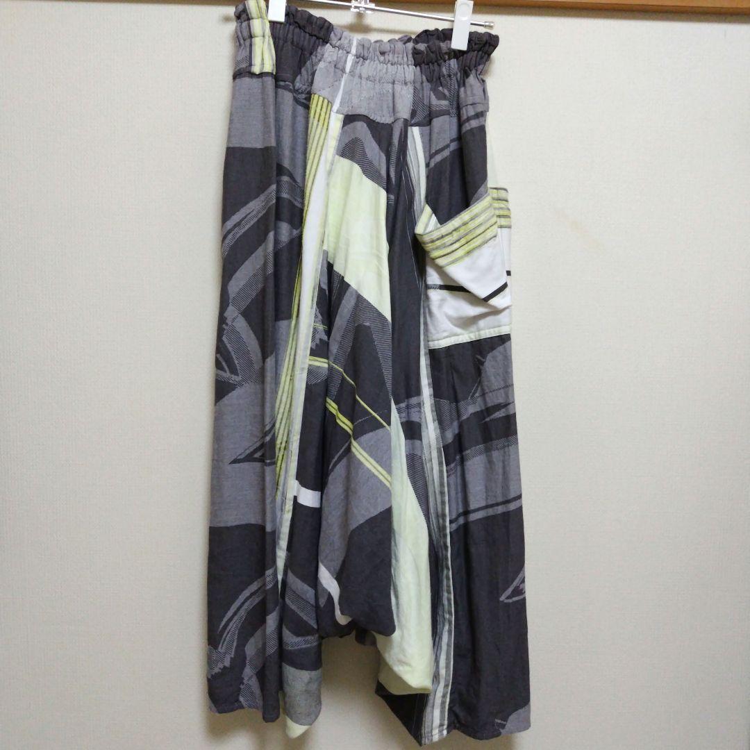 tamaki niime ★ タルンパンツ ロング イエロー/グレー