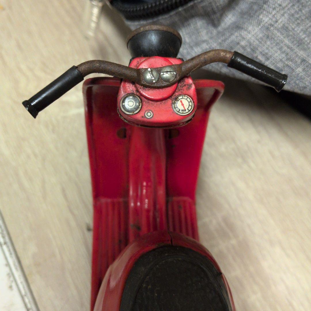 美品当時物　萬代屋　新三菱工業シルバーピジョン　ブリキ　スクーター　フリクション