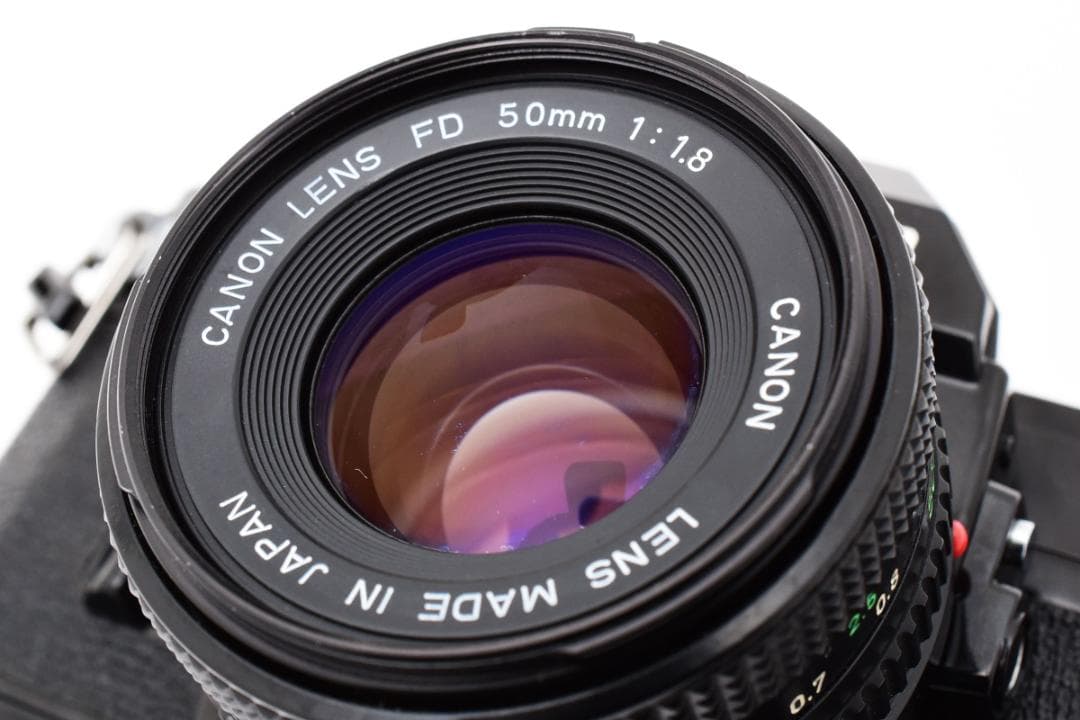 Canon AE-1ブラック+FD 50mm f1.8 鳴きなし完動極美品