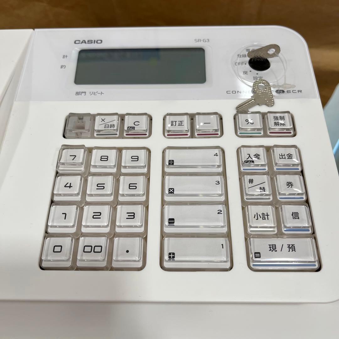 新品未開封カシオレジスターSR-G3-EX-WE